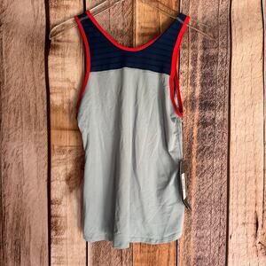 Lija Tank Backdrop Colorblock Athletic Athleisure Blue Activewear Size Small NWT